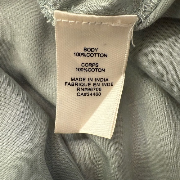 Rebecca Taylor long Sleeve Cotton belted Shirt Dress Size Large - Picture 11 of 15